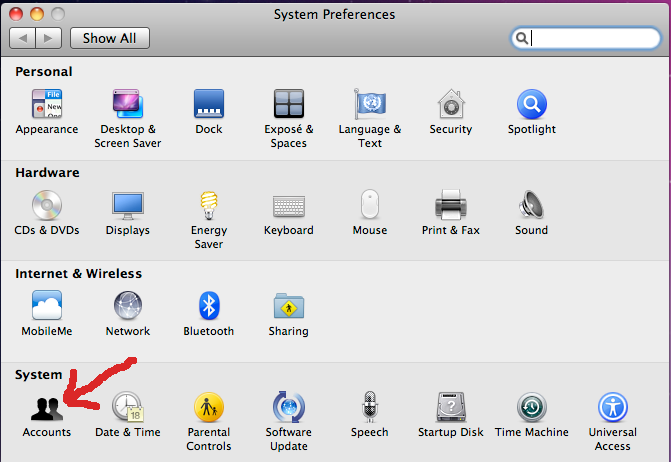 System Preferences