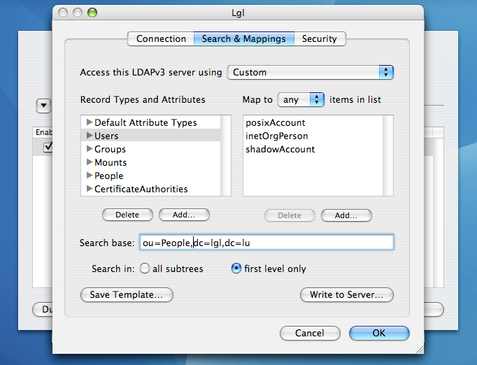 List of LDAP servers